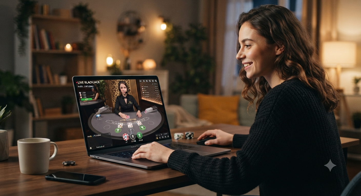 blackjack với người chia bài trực tiếp
