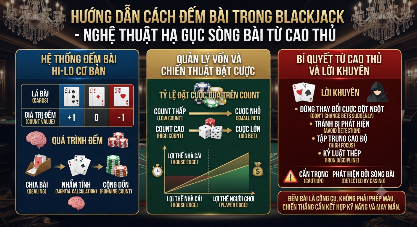 cách đếm bài trong blackjack